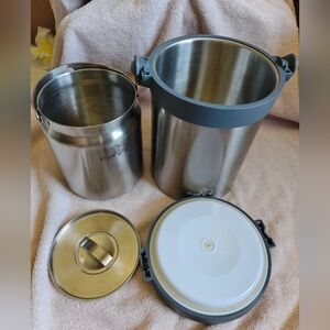 Used Calf BUFFALO THERMOS CARRIER 3.2L Stainless Steel